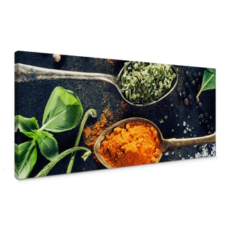Herbs Diversity 03 Canvas print panorama Herbs Diversity 03 Canvas print panorama