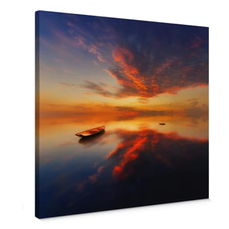 Krol - A brilliant sunset Canvas print square Krol - A brilliant sunset Canvas print square