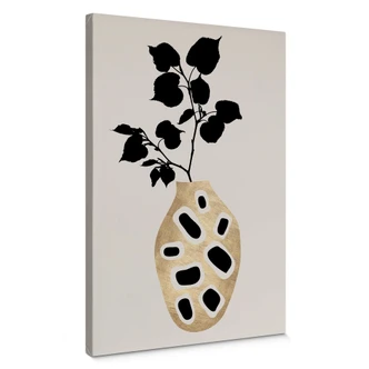 Leinwandbild Kubistika - botanisches Stillleben 