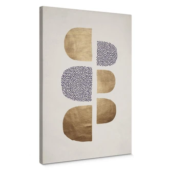 Canvasbillede - Kubistika - Golden Geometrica 