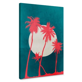 Canvasbillede - Kubistika - Caribbean Night 