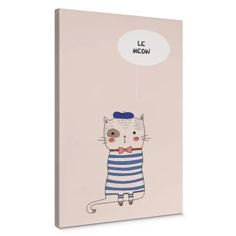 Leinwandbild Kubistika - Le Meow 