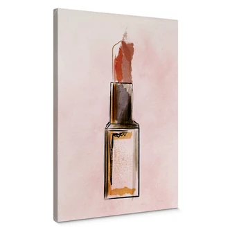 Leinwandbild Kubistika - Lippenstift 