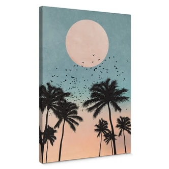 Canvas Print Kubistika - Sunset 