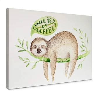 Canvas Kvilis - Gdzie jest moja kawa? 