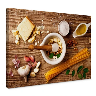 Canvastavla Laercio - Recept på pesto 