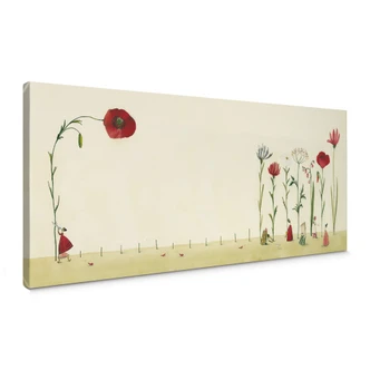 Leinwandbild  Leffler - Blumensamen - Panorama 