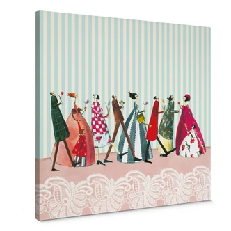 Leinwandbild Leffler - Familienbesuch 