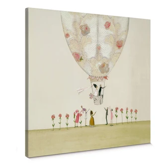 Leinwandbild Leffler - Hochzeitsballon 