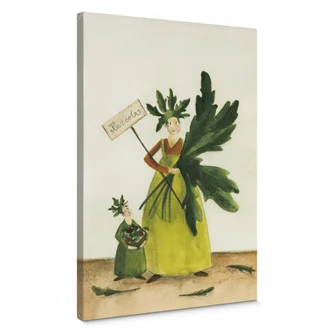 Leinwandbild  Leffler - Ruccolamädchen 