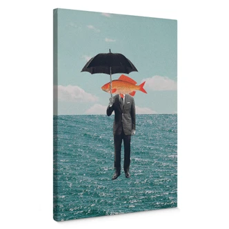 Canvas Print Léon - Can't get wet 