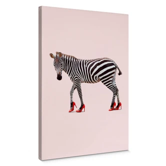 Canvas Loose - Zebra Heels 