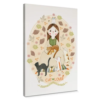 Tableau sur toile Loske - Cat Lover 