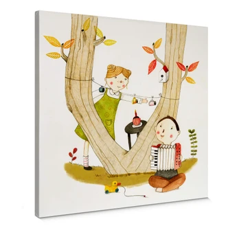 Leinwandbild Loske - Picknick 