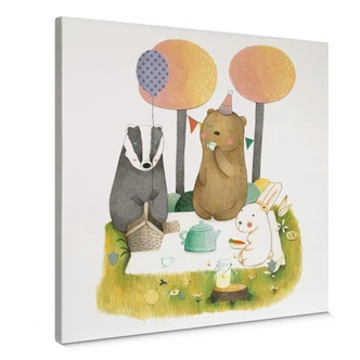 Canvas Loske - Picnic para tres 