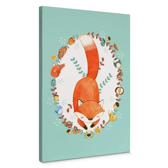 Tableau sur toile Loske - Forêt endormie 