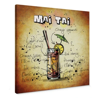 Leinwandbild Mai Tai - Rezept 