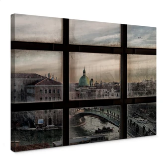 Canvas Print Marini - Window in Venice Canvas Print Marini - Window in Venice