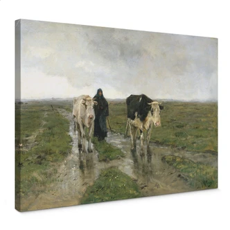 Leinwandbild Mauve - Weidenwechsel 