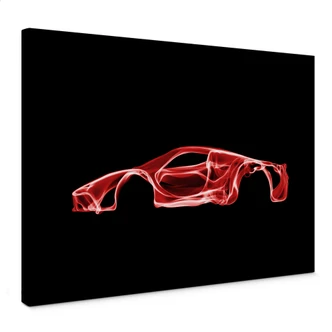 Canvas Mielu - Red Car 