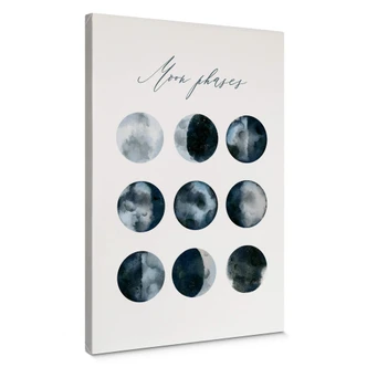 Leinwandbild Moon Phases 