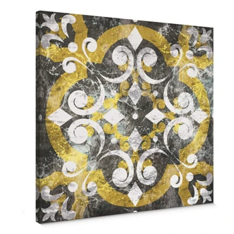 Leinwandbild Morroccan Ornament - Quadratisch 