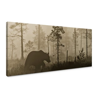 Canvas Ove Linde - Ochtendnevel - Panorama 