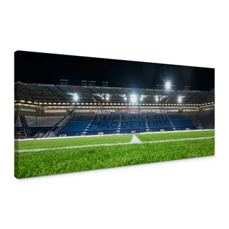 Leinwandbild 1. FC Magdeburg - Stadion bei Nacht - Panorama 