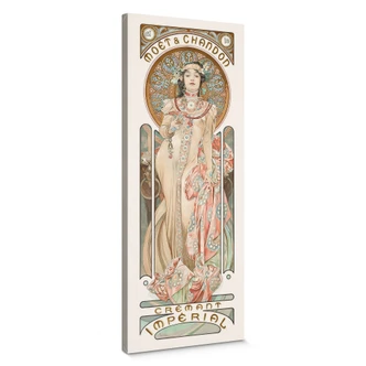Canvas Mucha - Moët en Chandon: Dry Imperial - Panorama 