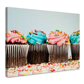 Leinwandbild Party Cupcakes 
