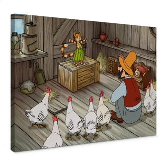 Leinwandbild Pettersson und Findus - Findus der Geschichtenerzähler 