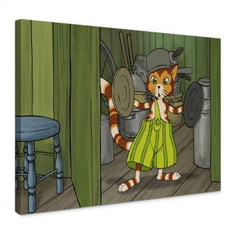 Leinwandbild Pettersson und Findus - Findus der Musiker 