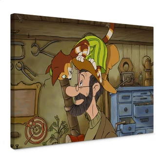 Leinwandbild Pettersson und Findus 