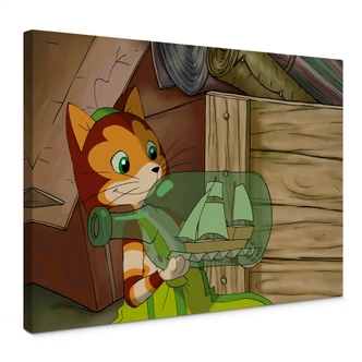 Leinwandbild Pettersson und Findus - Tagträumer 