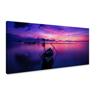 Leinwand Pink Sunrise - Panorama 