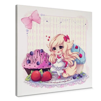 Leinwandbild La Doll Blanche - Chibi Belle 