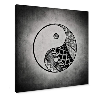 Leinwandbild Yin und Yang - quadratisch 