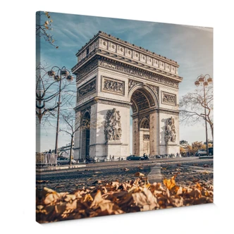 Canvas Arc de Triomphe in de Herfst 