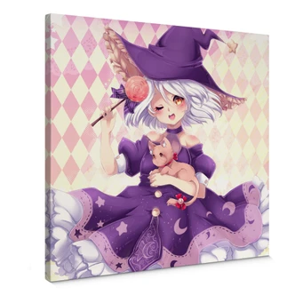 Leinwandbild La Doll Blanche - Little Witch 