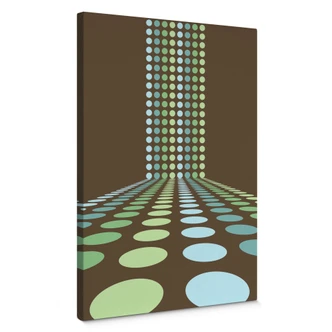 Retro Prikker  - Lærredsprint 