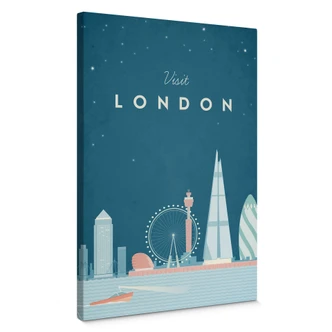 Canvasbillede - Rivers - London 