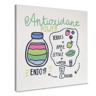 Leinwandbild Smoothie - quadratisch 