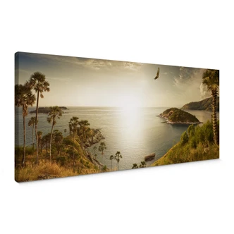 Sunset in Paradise Canvas print panorama Sunset in Paradise Canvas print panorama