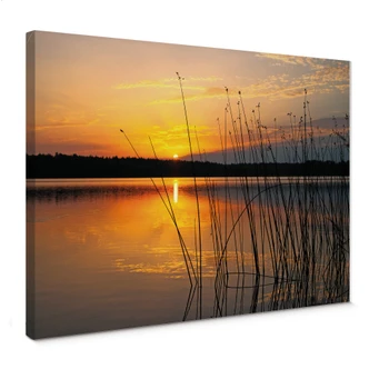 Sunset at the Lake Canvas print 