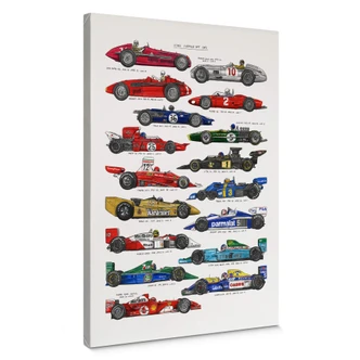 Tableau en toile Sparshott - Voitures de course 