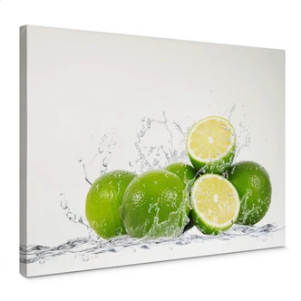 Canvas Splashing Limes 