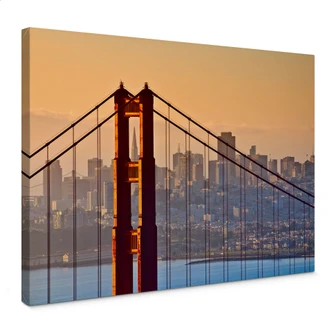 Tableau sur toile Sundown over San Francisco 