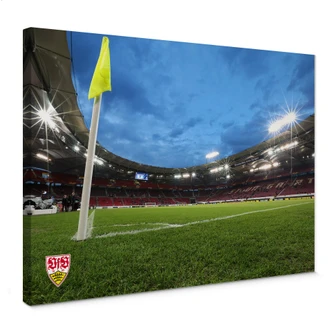 Leinwandbild VfB Stuttgart Arena Nacht 