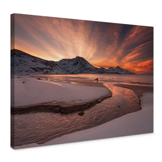 Leinwandbild Zakravsky - Goldener Sonnenuntergang 