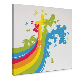 Butterfly Rainbow Canvas print 